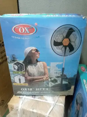 OX 18'' Hexa Rechargeable Standing Fan