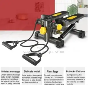 Mini Stepper Counting Exercise Machine With Resistance Band