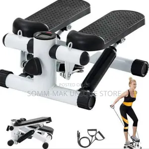 Photo - Mini Stepper Counting Exercise Machine With Resistance Band