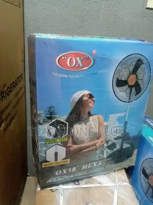 OX 18''rechargable Hexa Standing Fan