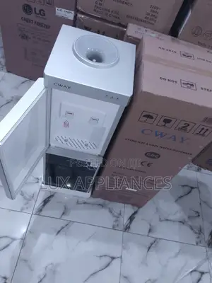 Cway Water Dispenser Hot and Cold Black and Silver