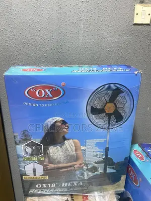 OX 18inch Rechargeable Hexa Fan