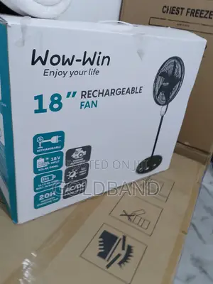 Brand New Rechargeable Wow-Win 17.2 Inches Fan