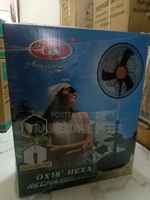 Fast-Selling Rechargeable Standing Fan (HEXA)