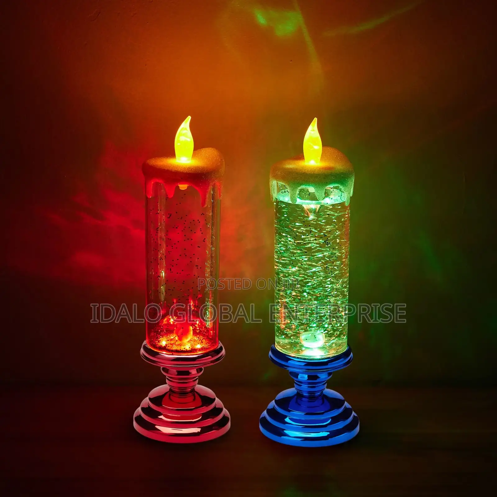 Rotating Glittering Candle