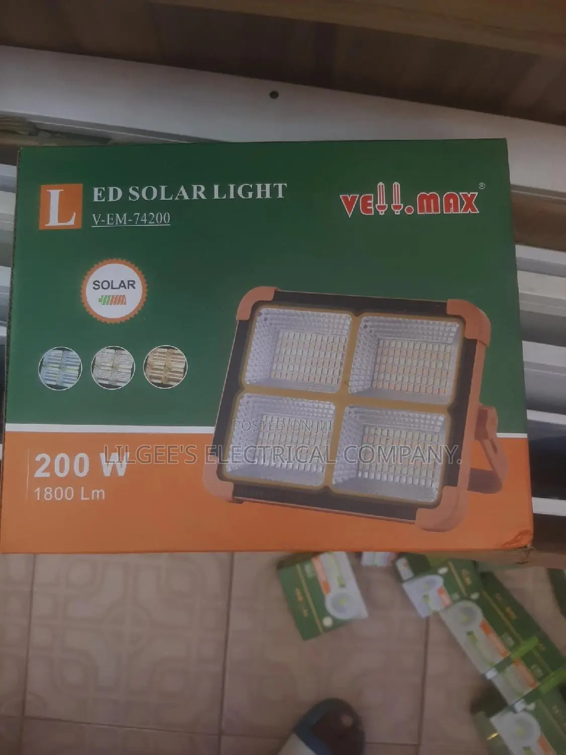 Vellmax Led 200 Watts Solar Light