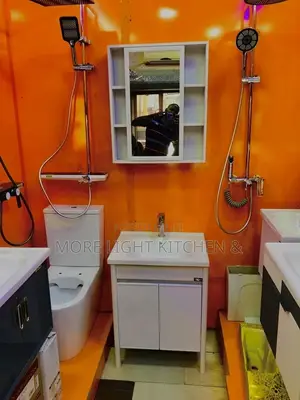 White Cabinet Basin