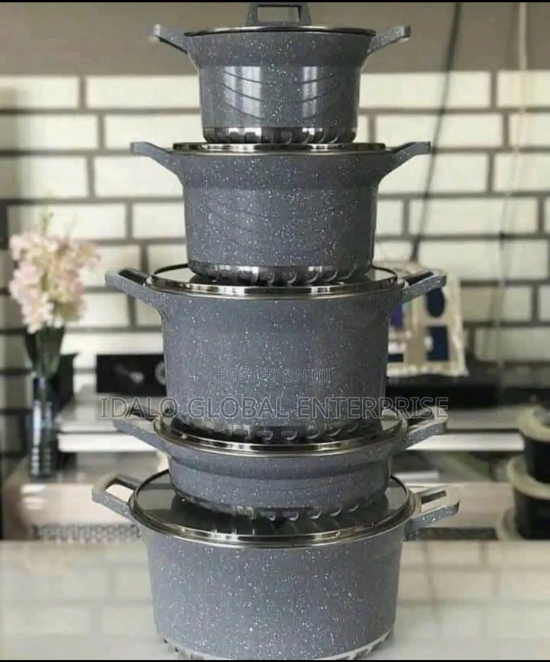 10pcs Bosch Granite Nonstick Pot
