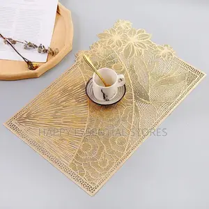 Fibre Woven Gold Place Mat Doz