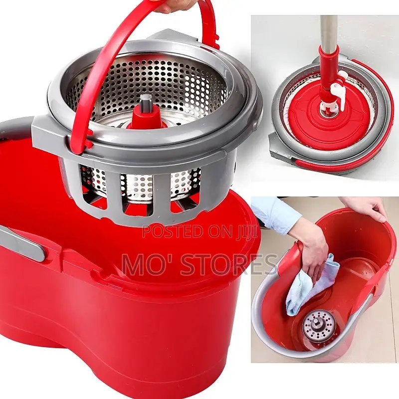 Rotating Stainless Inner Spin Mop With Bucket