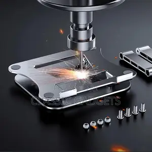 Aluminum Laptop Stand, Ergonomic Adjustable Notebook Stand,
