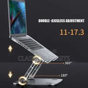 Aluminum Laptop Stand, Ergonomic Adjustable Notebook Stand,