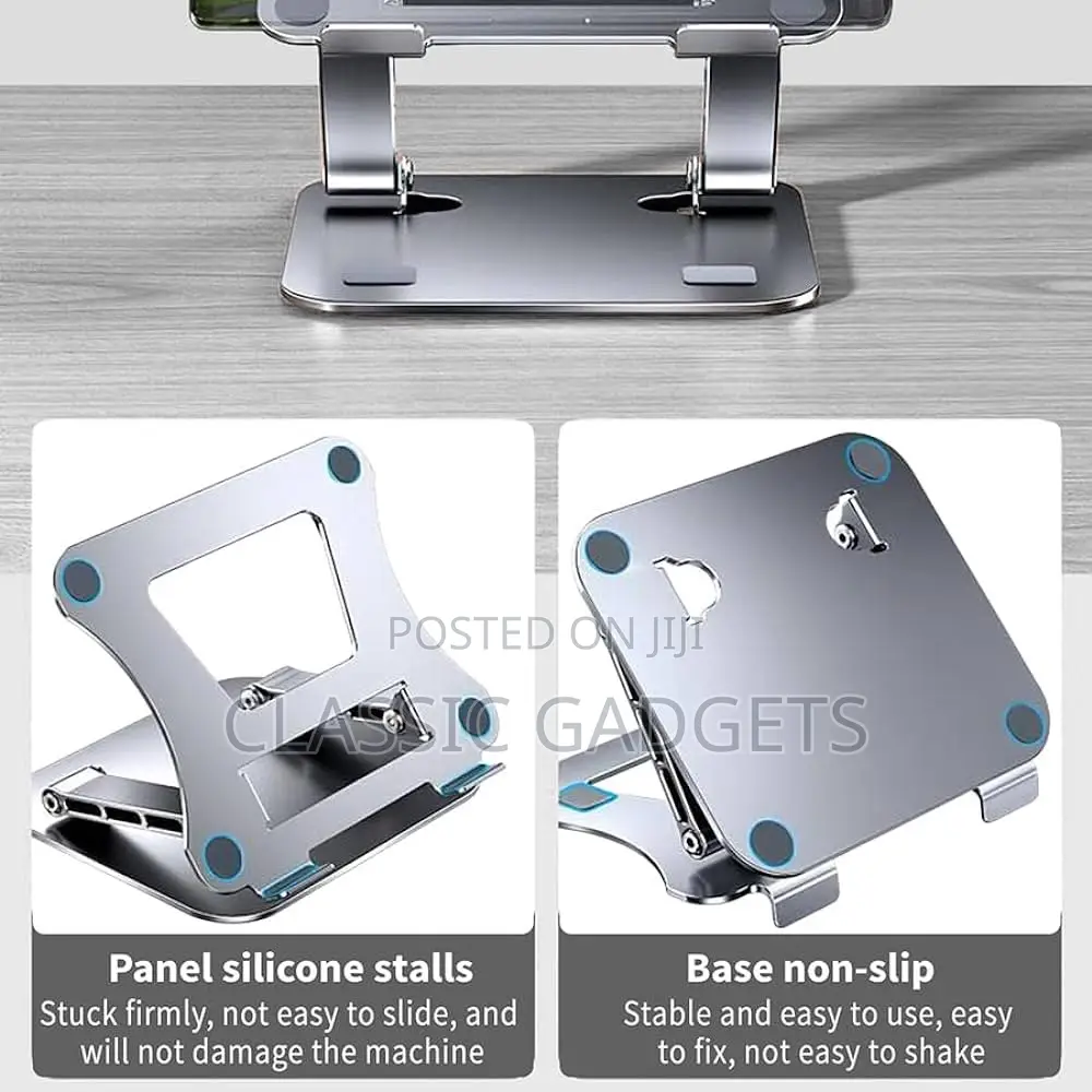 Aluminum Laptop Stand, Ergonomic Adjustable Notebook Stand,