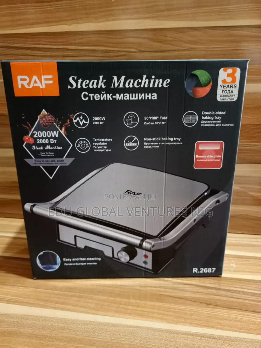 Raf Big Size Steak Machine (Griller) Indoor. 2000watts.