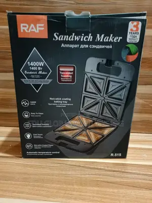 RAF 4 (Four) Portion Sandwich Toaster 1400watts.