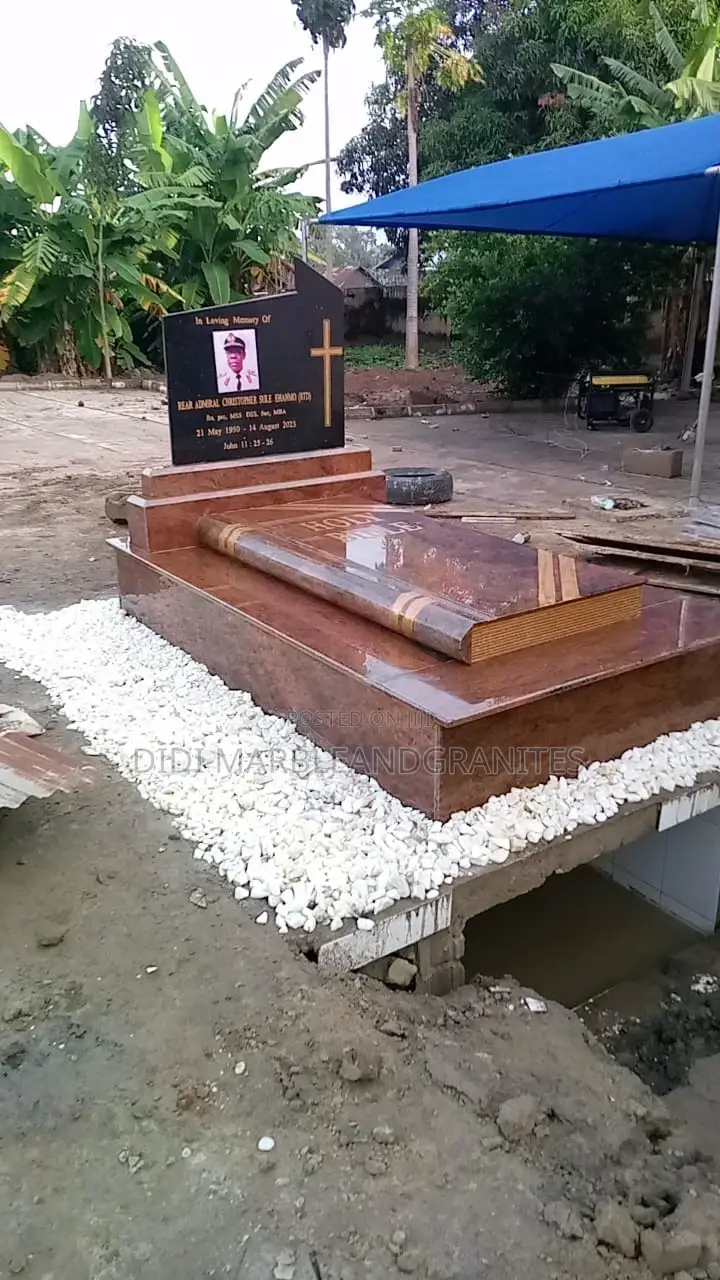 Bible Design Marble Grave Fabrication.