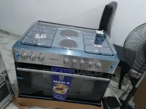 Double Oven Glass Maxi 4gas Burners