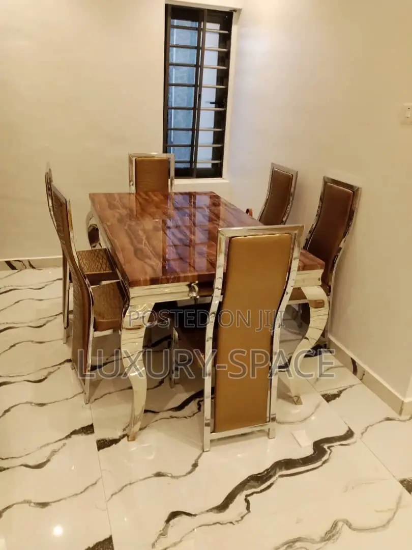 Quality Marble Dining Set by 6