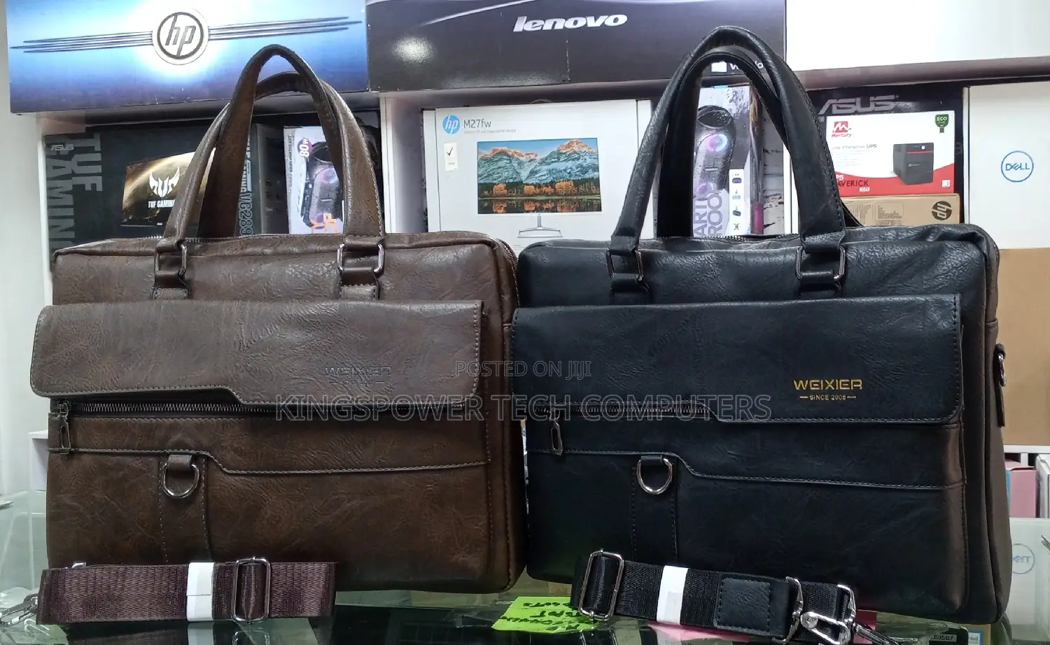 Weixier Leather Laptop Bag