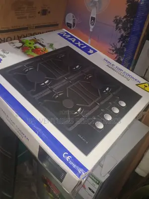 60*60 Glass Top Table Top Maxi Gas Cooker, Auto Ignition.