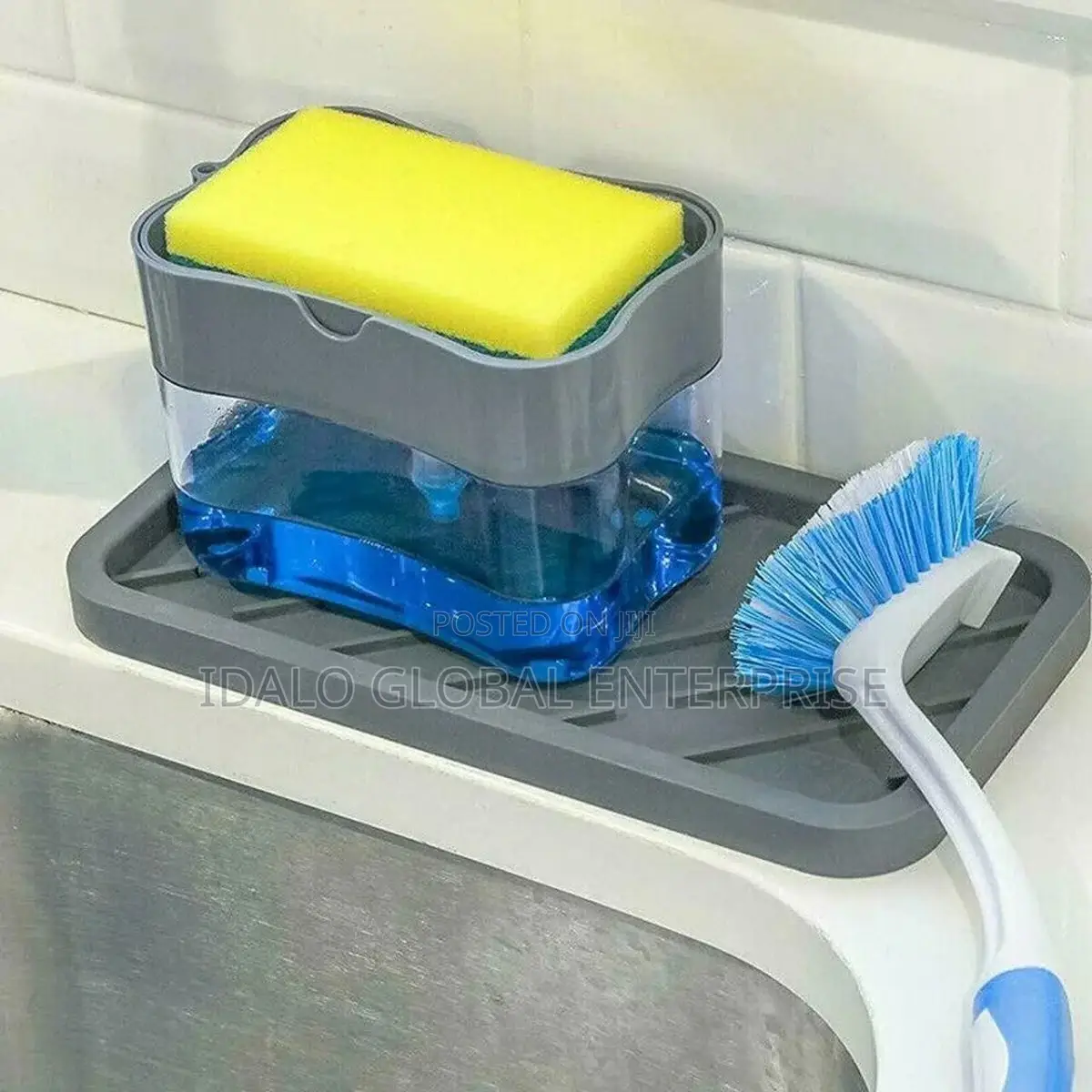 Soap Dispenser Sponge Caddy/ Soap Brush