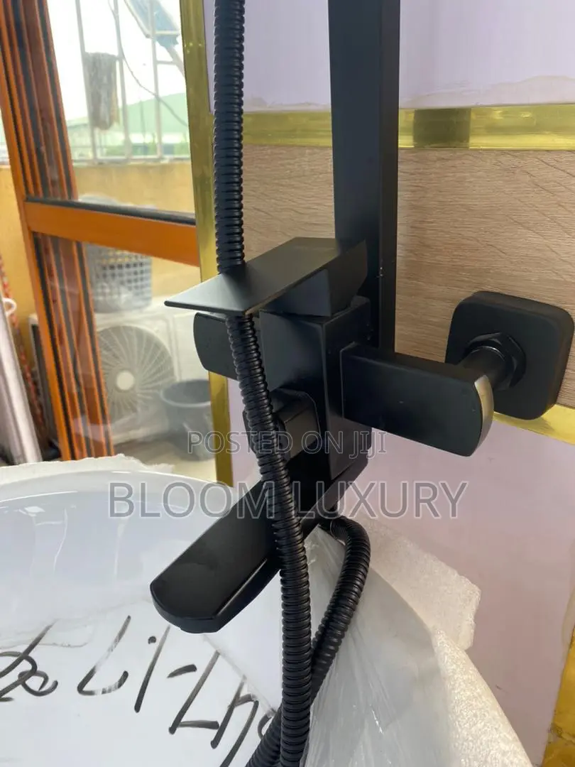 Black Mixer Surface Shower