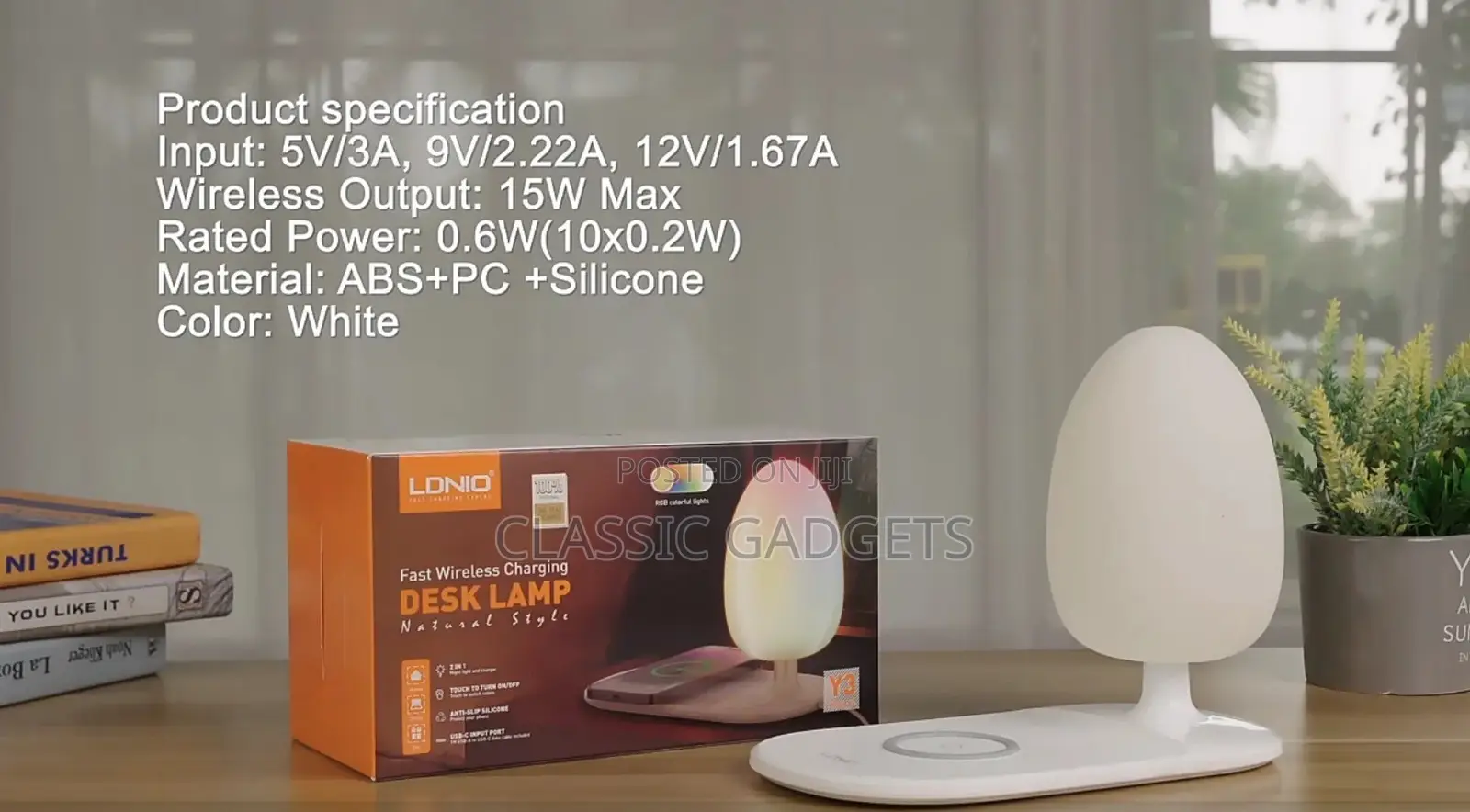 Ldnio Fast Wireless Charging Desk Lamp Y3