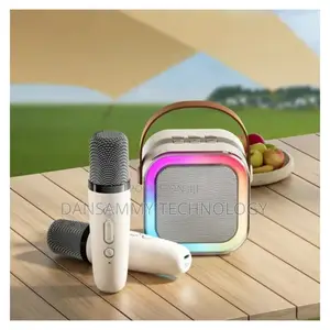 Karaoke Portable Speaker With 2 Wireless Microphone