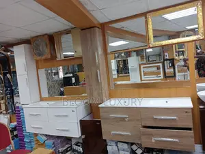 Brown Cabinet With LED Mirror