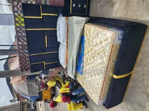 Quality 4.5by6 Upholstery Padded Bed Frame With One Bed Side
