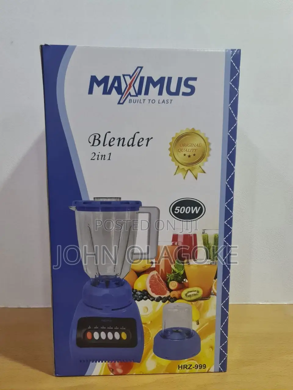 Maximus 2in1 Blender(500watt)