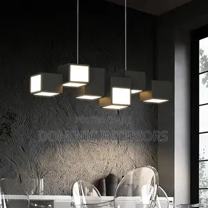 Black Square Design Hanging Chandelier