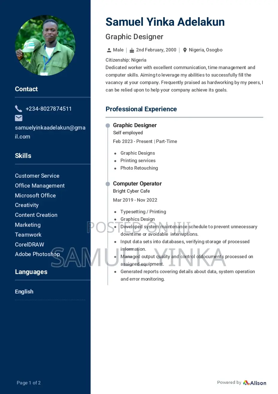 Graphics Designer