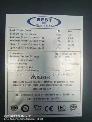 400W Best Solar Panel