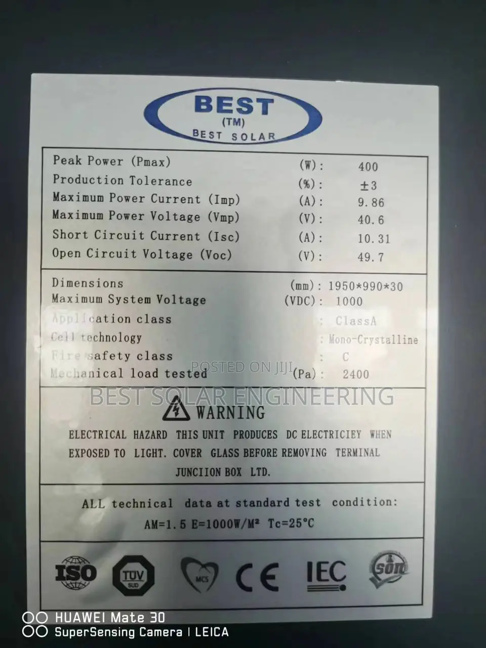 400W Best Solar Panel