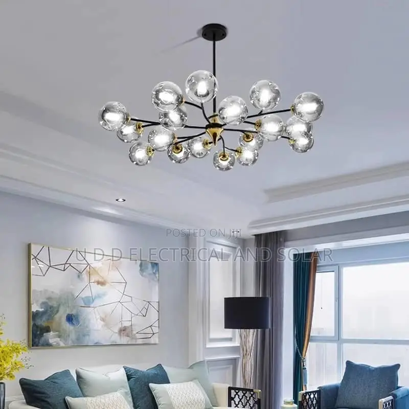 Modem LED Dropping Chandelier 3color Light Dubai Product