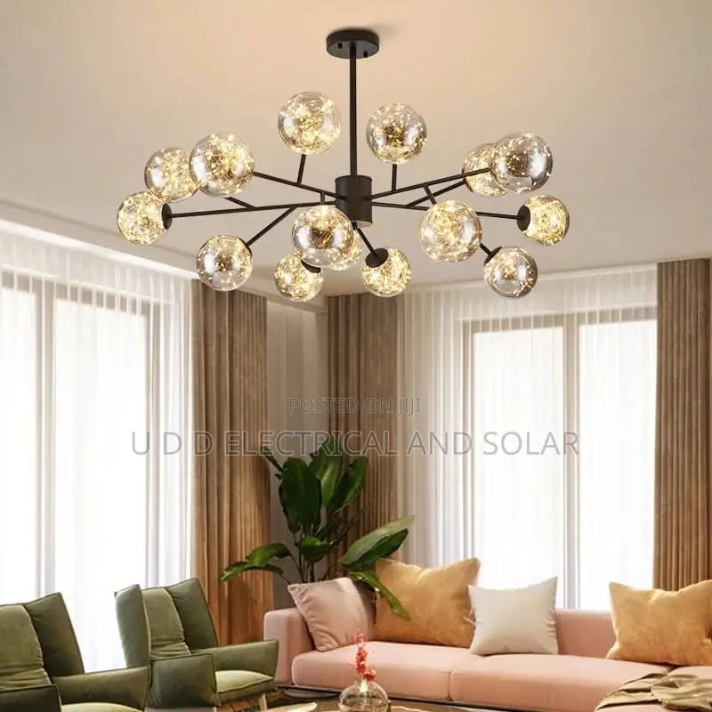 Modem LED Dropping Chandelier 3color Light Dubai Product