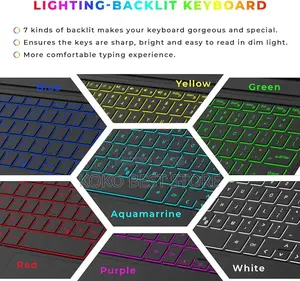 Backlit Bluetooth Keyboard for Surface Pro 7/7+/6/5/4