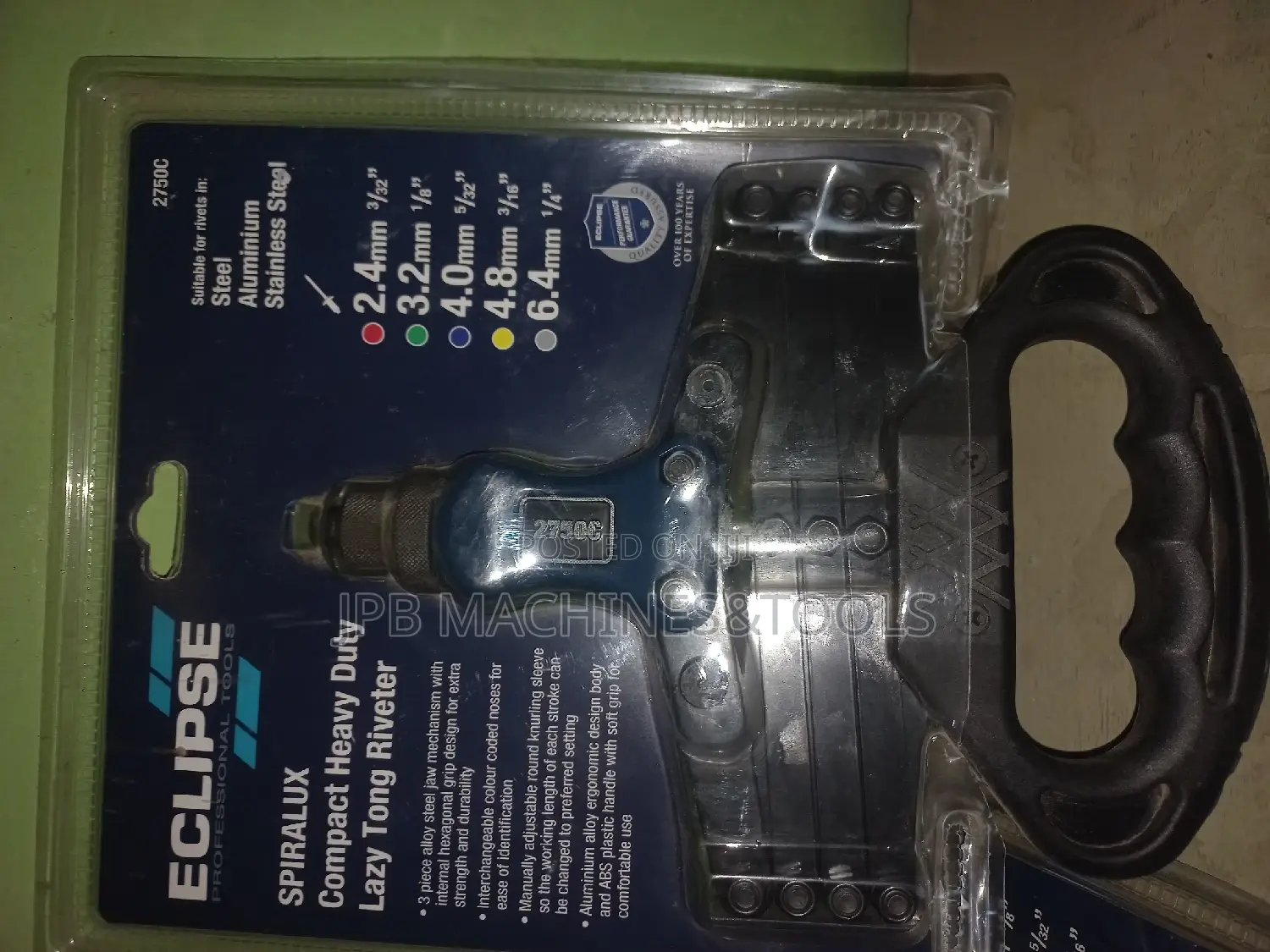 Original Eclipse Spiralux Compact Heavy Duty Lazy Riveter