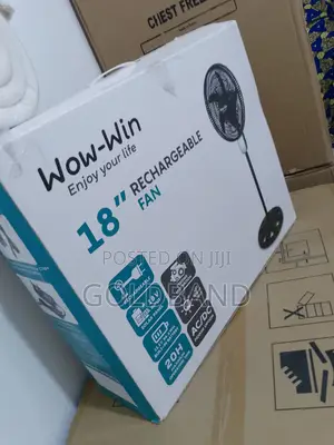 Brand New 17.2" Wow-Win Rechargeable Fan