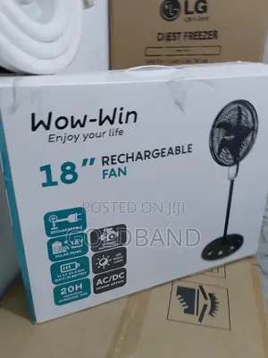 New 17.2- Inches Wow-Win Rechargeable Fan