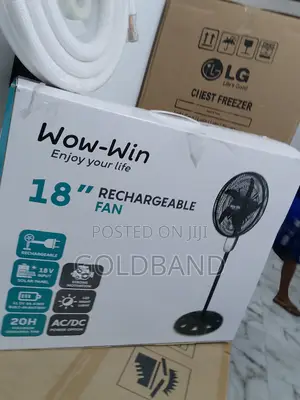 Durable 17.2- Inches Wow-Win Rechargeable Fan