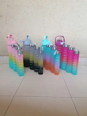 4 in 1 Inspirational Water Bottle for Kids and Adults