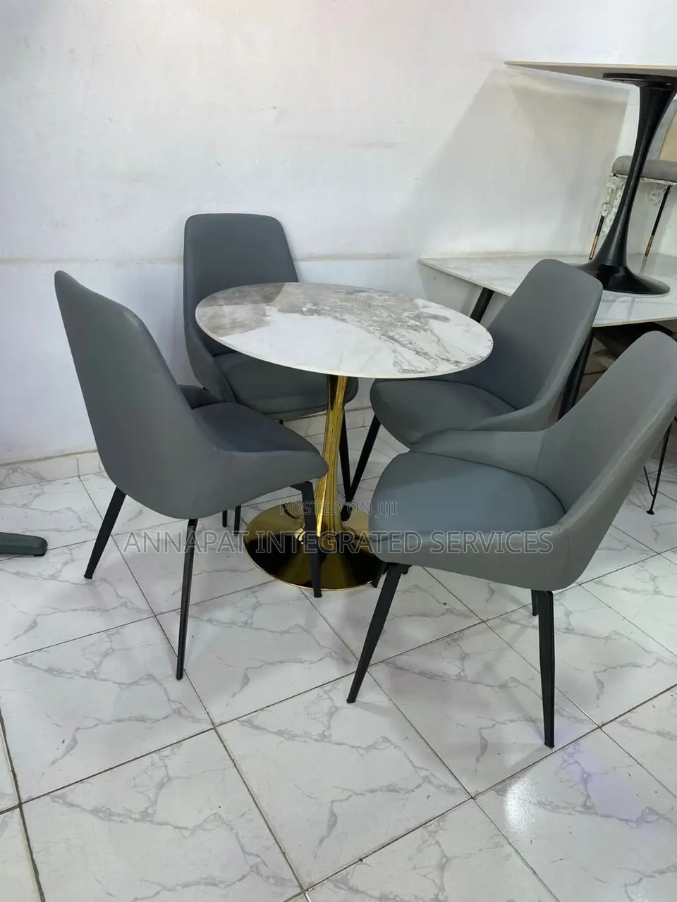 Marble Top Dining Set of 4 Seater