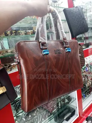 Leather Mont Blanc Bag