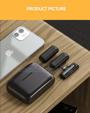 Wireless Lapel Mic. iPhone Mic Power Case. iPhone Type C.