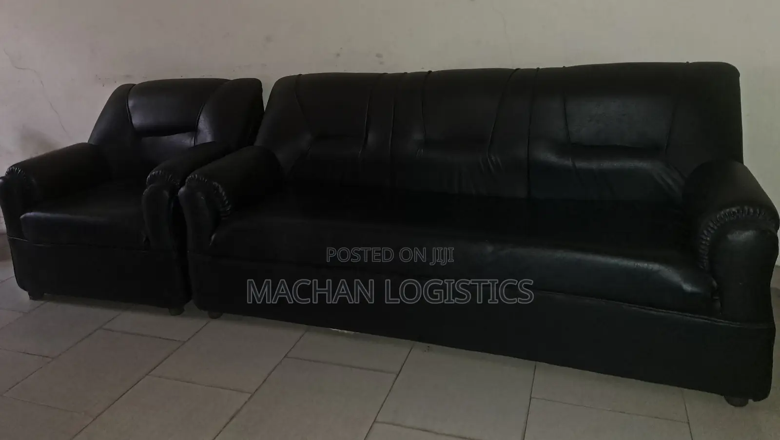 3-Seater + Single Leather Sofas