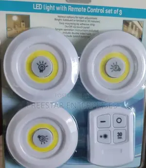 Under Cabinet Light. Set of 3 LED LIGHTS With Remote Control
