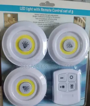 Under Cabinet Light. Set of 3 LED LIGHTS With Remote Control