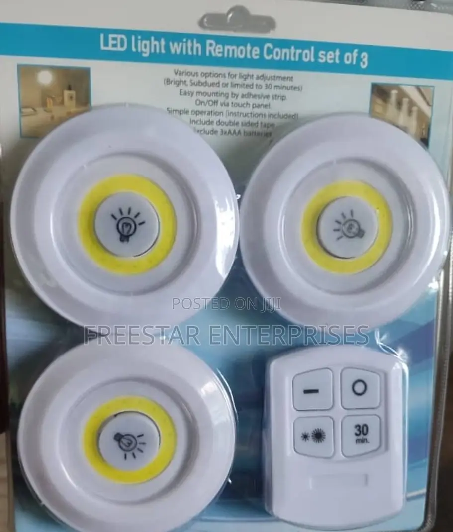 Under Cabinet Light. Set of 3 LED LIGHTS With Remote Control